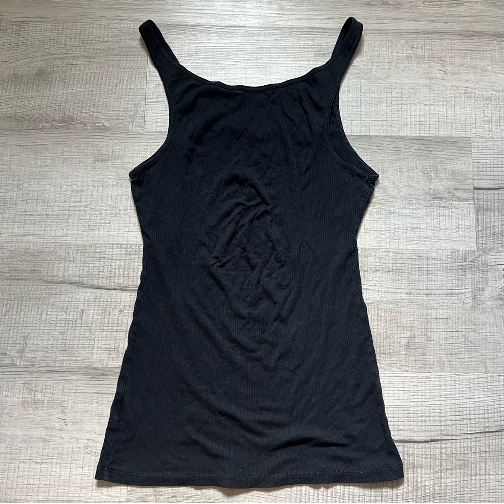 JAMES PERSE Black Daily Ribbed Tank Top Size 4 XL - Picture 5 of 11